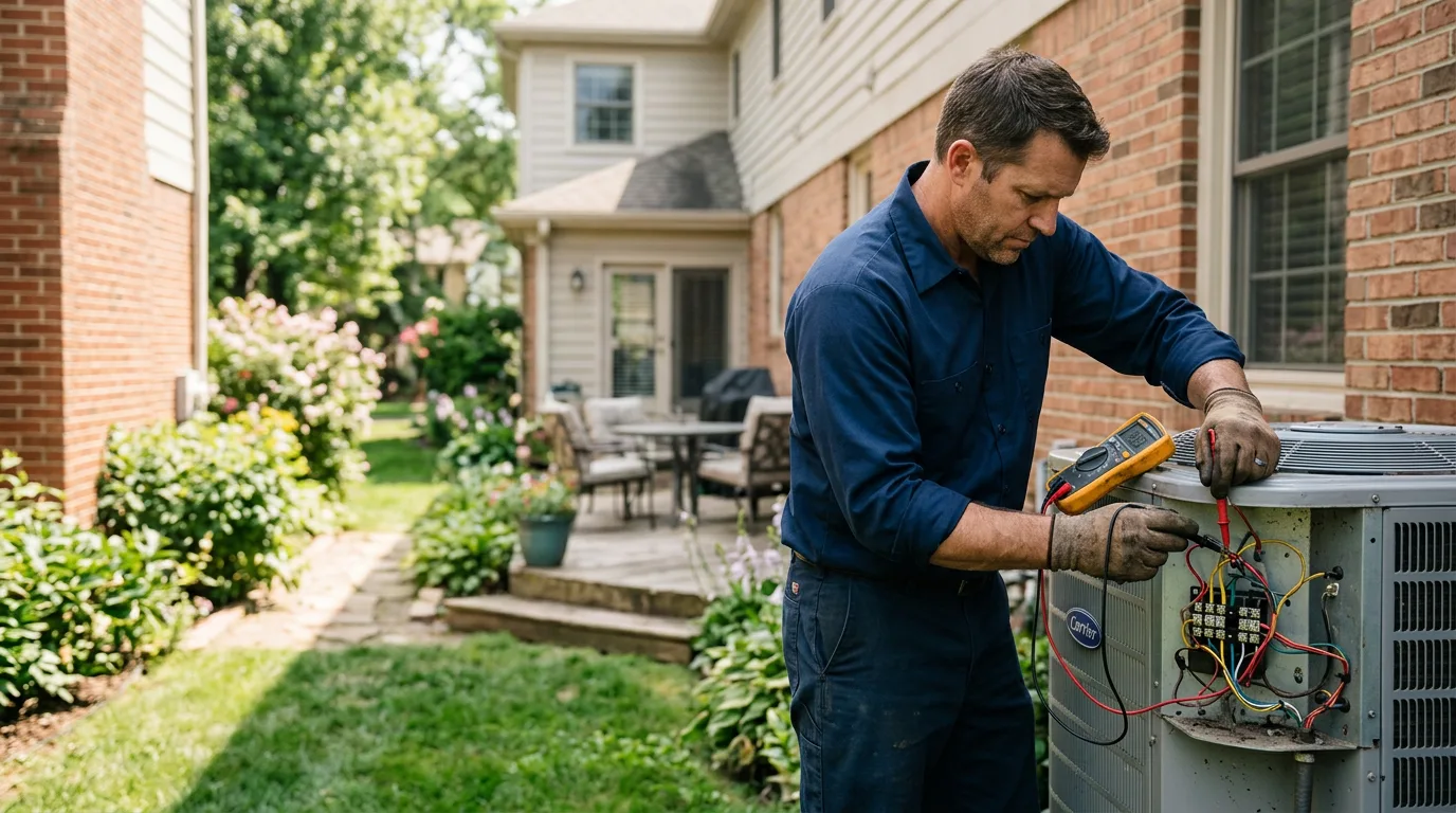 HVAC technician working near Rougemont, NC